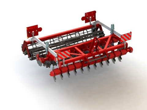 WG 0048-300MF - Disc harrow 3D Model