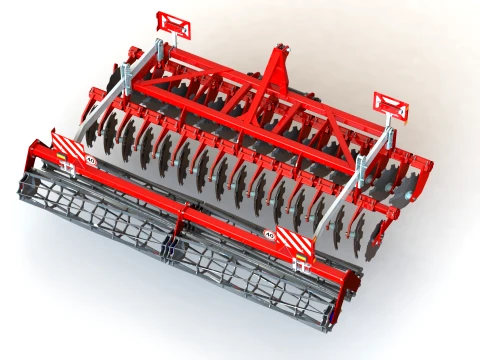 WG 0048-400MF - Disc harrow 3D Model