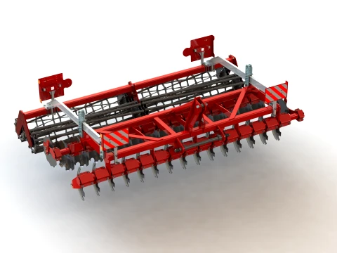 WG 0048-400MF - Disc harrow 3D Model