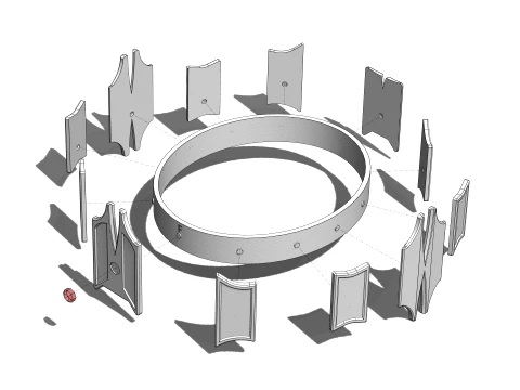 WG 7082 Targaryen Crown 3D Print Model