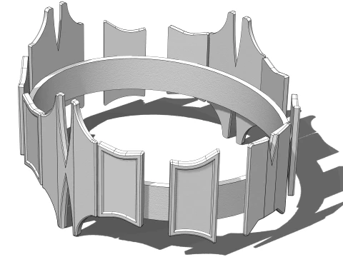 WG 7082 Targaryen Crown 3D Print Model