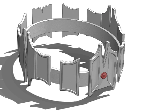 WG 7082 Targaryen Crown 3D Print Model