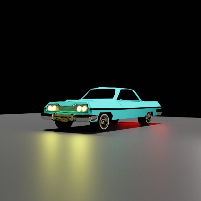 impala 64 3D Модель .c4d .max .obj .3ds .fbx .stl .blend 