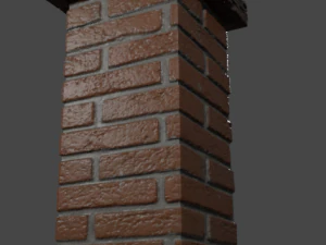 fence high poly free 3D Model