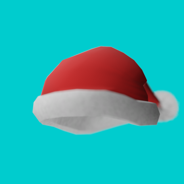 Low Poly Christmas Hat 3D 模型 .c4d .max .obj .3ds .fbx .stl .blend 