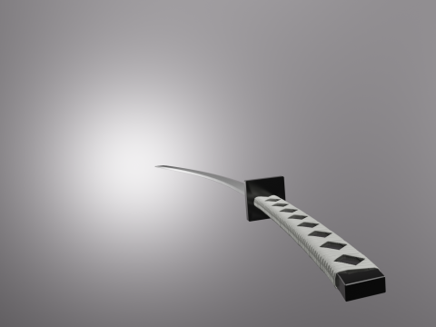 Semi LowPoly Katana Tomotsugu 3D Модель
