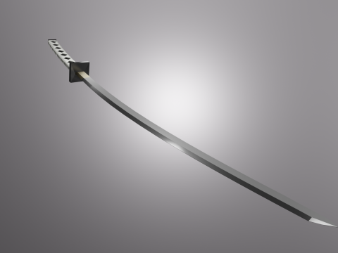 Semi LowPoly Katana Tomotsugu 3D Модель