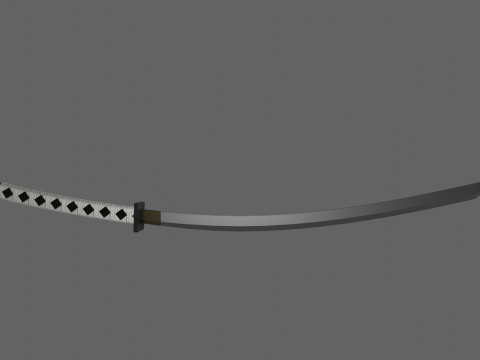 Semi LowPoly Katana Tomotsugu 3D Модель