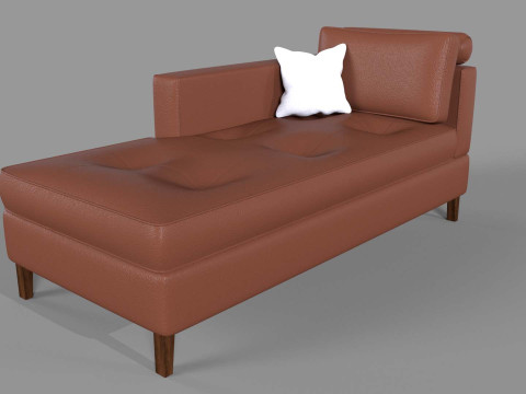Chaise Lounge Day Bed Sofa 3D Model