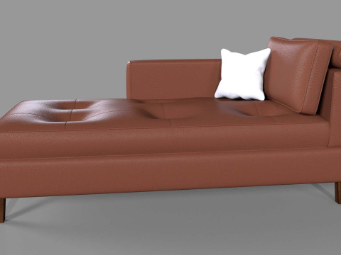Chaise Lounge Day Bed Sofa 3D Model