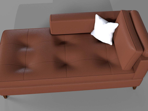 Chaise Lounge Day Bed Sofa 3D Model