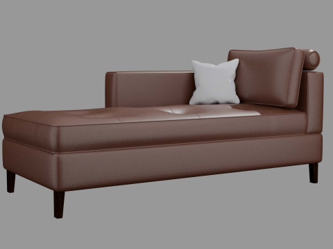 Chaise Lounge Day Bed Sofa 3D Model