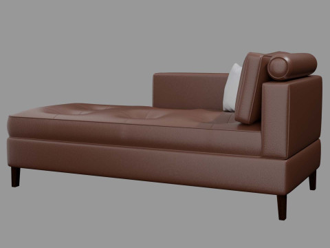 Chaise Lounge Day Bed Sofa 3D Model