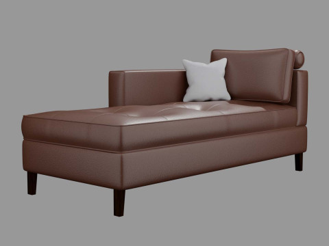 Chaise Lounge Day Bed Sofa 3D Model