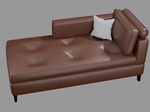 Chaise Lounge Day Bed Sofa 3D Model