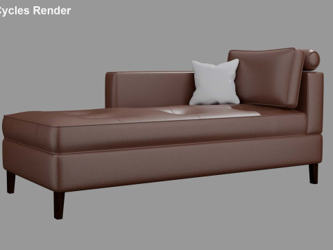 Chaise Lounge Day Bed Sofa 3D Model