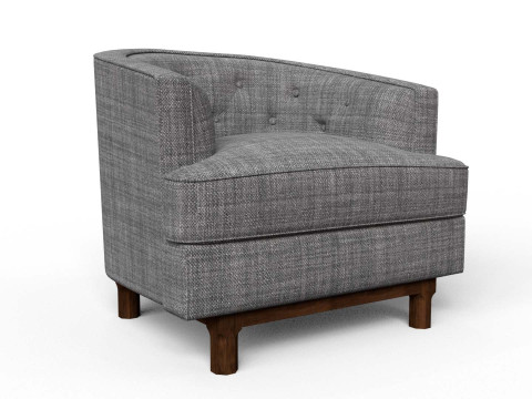 Curved Sofa Model 3D