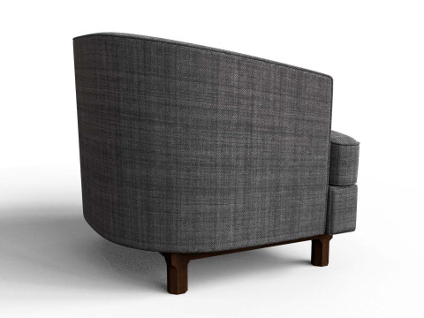 Curved Sofa Model 3D