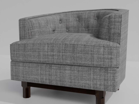 Curved Sofa Model 3D