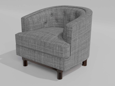 Curved Sofa Model 3D