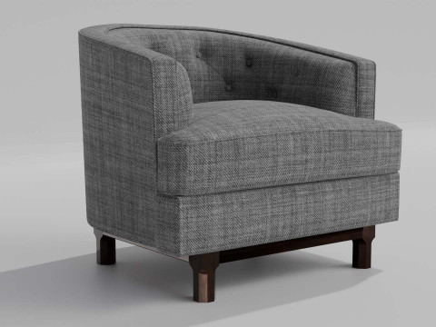 Curved Sofa Model 3D