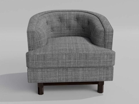 Curved Sofa Model 3D