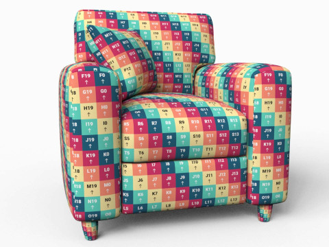 Fabric Sofa 3D Модель