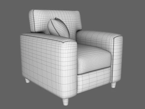 Fabric Sofa 3D Model
