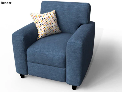 Fabric Sofa 3D Model
