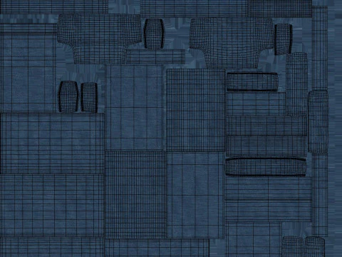Fabric Sofa 3D Model