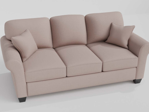 Fabric Sofa Collection 3D Model