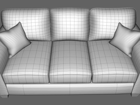 Fabric Sofa Collection 3D Model