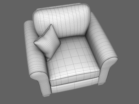 Fabric Sofa Collection 3D Model