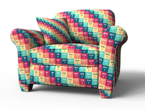 Fabric Sofa Collection 3D Model