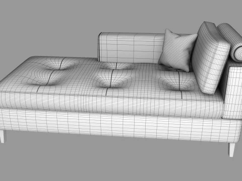 Fabric Sofa Collection 3D Model