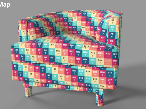 Fabric Sofa Collection 3D Model