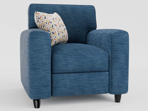 Fabric Sofa Collection 3D Model