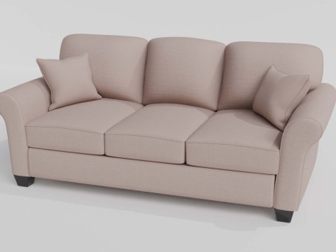 Fabric Sofa Collection 3D Model