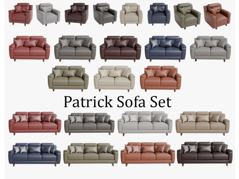 Patrick Sofa Set 3D 模型