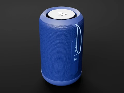 Boat Stone 352 Blue 3D Model