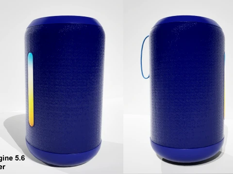 Boat Stone 352 Blue 3D Model