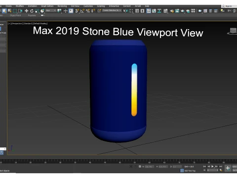 Boat Stone 352 Blue 3D Model