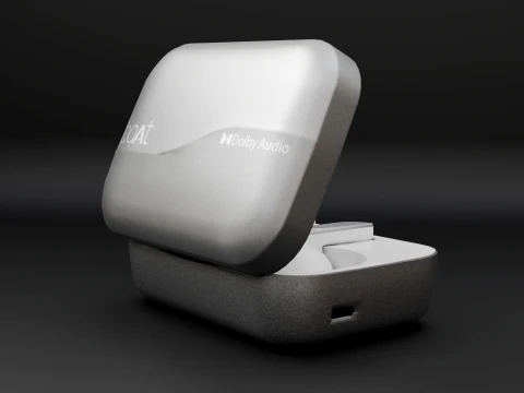 Boat Airdopes White 3D Model