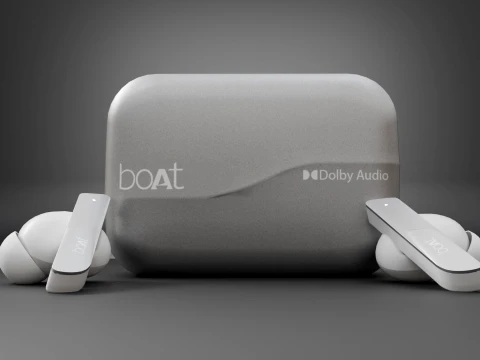 Boat Airdopes White 3D Model