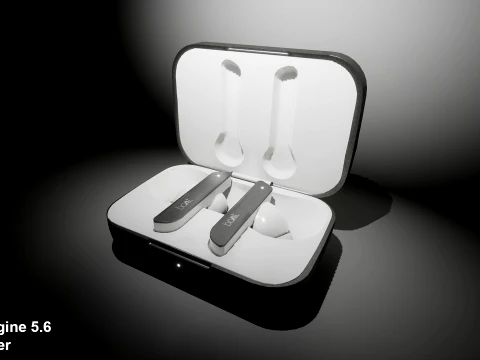 Boat Airdopes White 3D Model