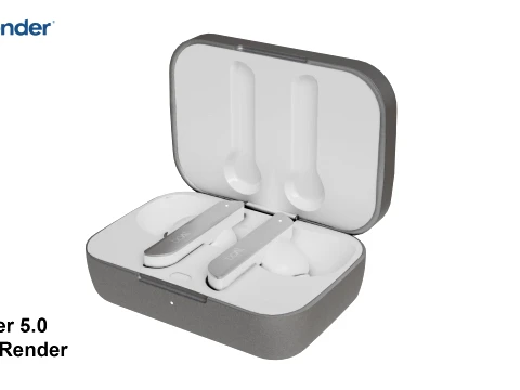 Boat Airdopes White 3D Model