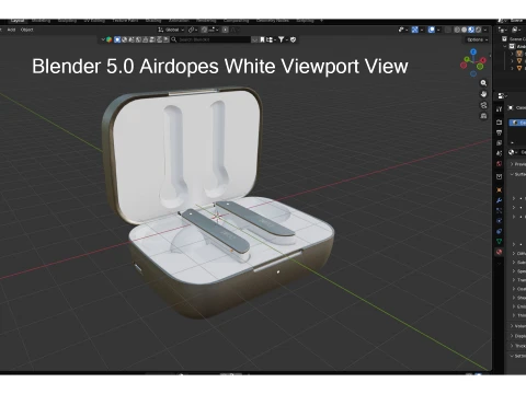 Boat Airdopes White 3D Model