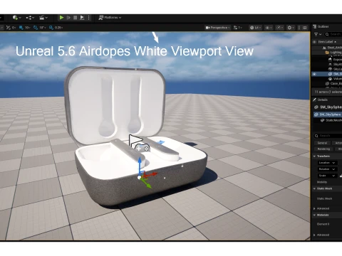 Boat Airdopes White 3D Model