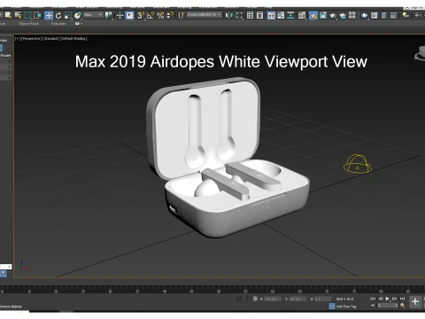 Boat Airdopes White 3D Model