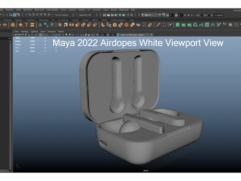 Boat Airdopes White 3D Model